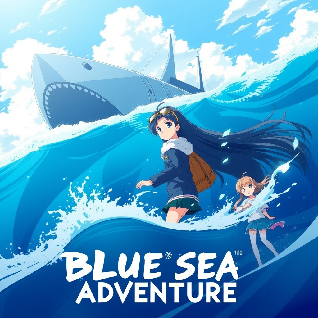 Anime poster 'Blue Sea Adventure'